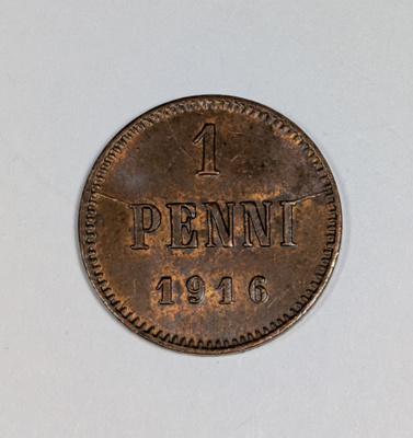 1penni 1916 - Meistin halkeama