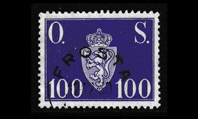 Norja 67 o Virkamerkki 100 öre (1951)