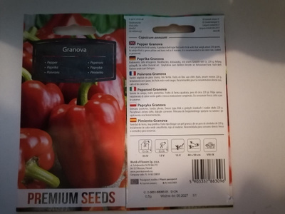Paprika "Granova" - siemenet #
