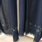 Sininen Hartiahuivi/ Kashmir-silkkihuivi / Cashmere -huivi - pikkukuva 3