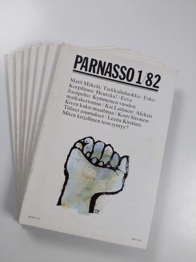 Parnasso 1-8/1982 (puuttuu numero 4)
