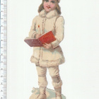 * talvilapset, 2 vanhaa kuvaa, 16,5cm * - pikkukuva 2