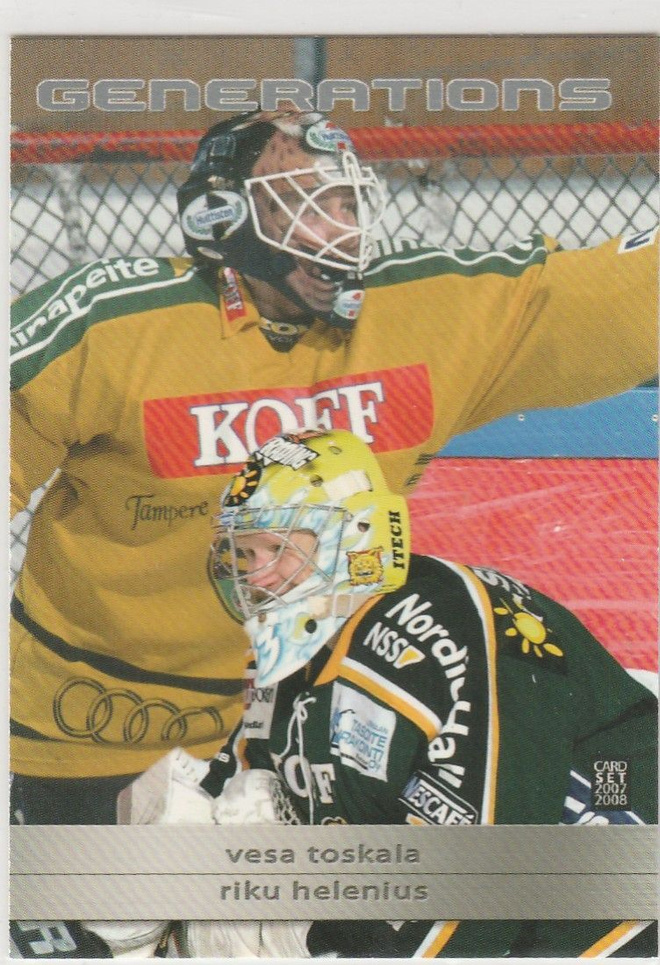 2007/08 Cardset Generations Toskala/Helenius , Ilves / 100