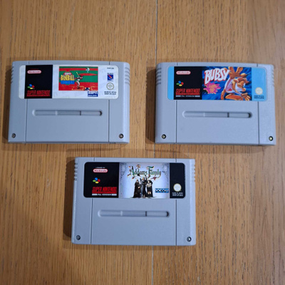 SNES pelejä 3 kpl