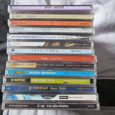 Cd-levyjä, pop, 2e-10e/kpl