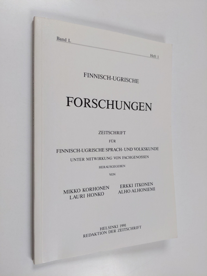 Finnisch-ugrische Forschungen Band 50, Heft 1 : Zeitschri...
