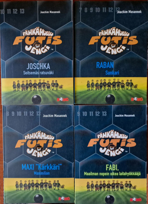 4 KPL PÄHKÄHULLU FUTISJENGI kirjoja + 1 Bonus (BOING no: 3)