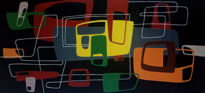 Momentum C  (120 cm x 60 cm  Akryylimaalaus kankaalle)