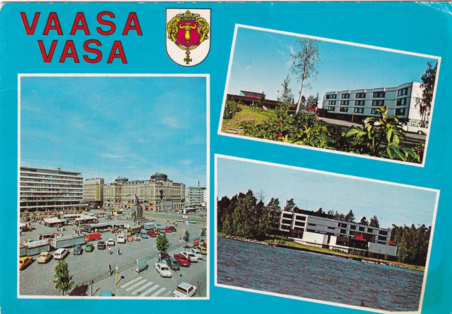 Vaasa - Vasa. vaakuna. sommitelmakortti .   b420