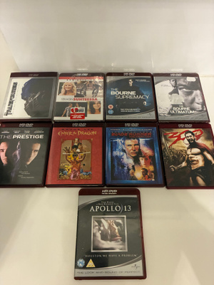 HD-DVD elokuvia 9 kpl