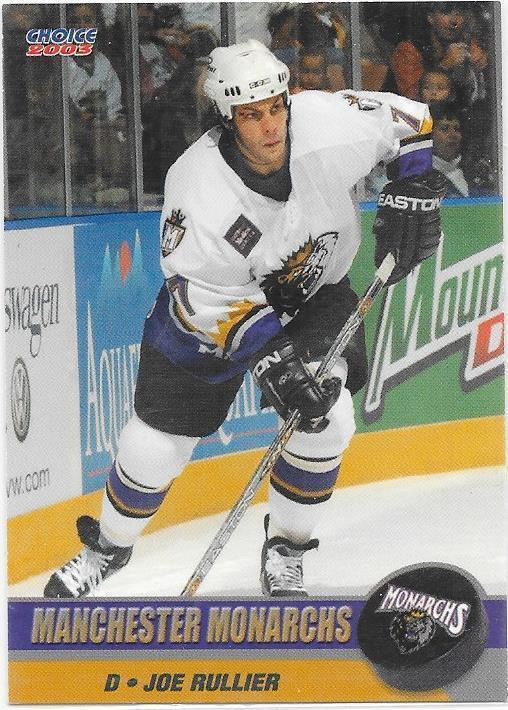 2002-03 Manchester Monarchs #13 Joe Rullier ex Jokerit HPK