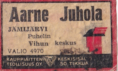 Jämijärvi, Aarne Juhola , Valio 4970  b490
