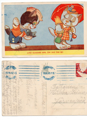 Vanha kortti, PALETTI Romeo ja Julia, A. Tilgmann, v. 1945