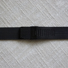 22mm Mesh rannekellon teräsranneke - musta - pikkukuva 2
