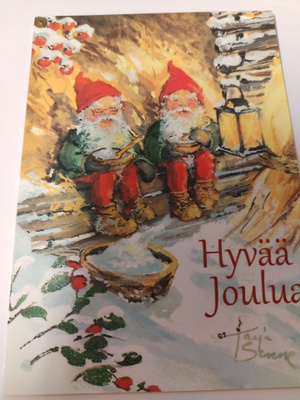 Joulu kortti, kulkematon.