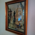 Akvarelli Vanha lasitettu taulu Rothenburg H. Böhme - pikkukuva 4