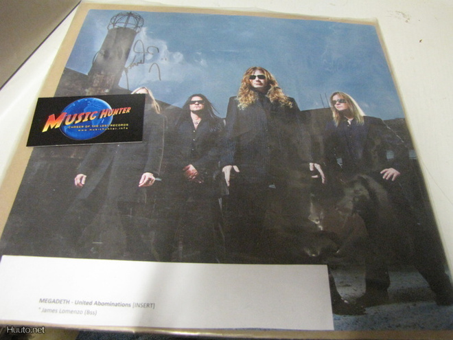 MEGADETH UNITED ABOMINATIONS JAMES LOMENZON INIMMARILLA !