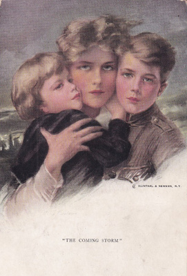 Philip Boileau, " The Coming Storm" Äiti ja lapset, b514