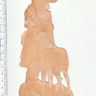 *tyttö ja koira , iso ja vanha kuva, 17 x 7,5 cm * - pikkukuva 2
