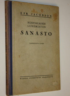 Efr Jacobson : Ruotsalaisen lukemiston sanasto 1