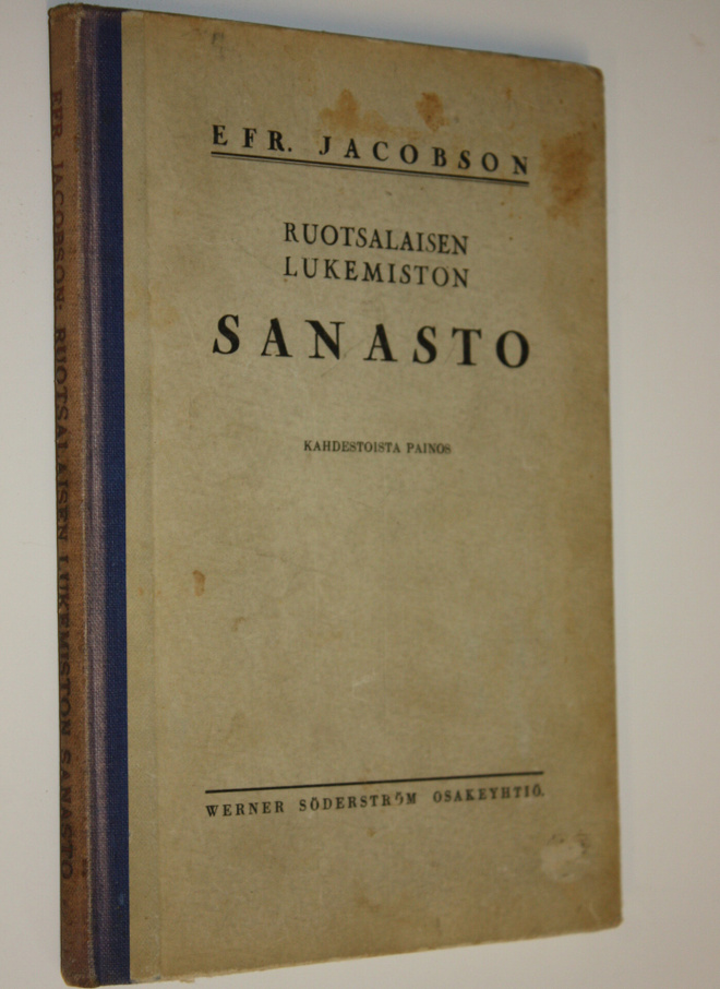 Efr Jacobson : Ruotsalaisen lukemiston sanasto 1