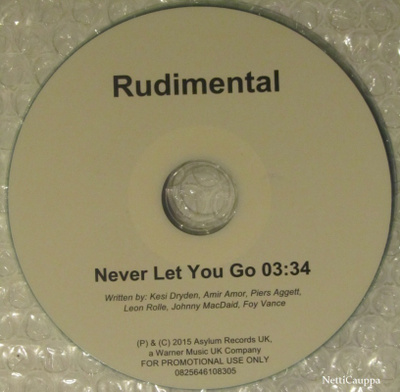 Rudimental • Never Let You Go PROMO CDr-Single