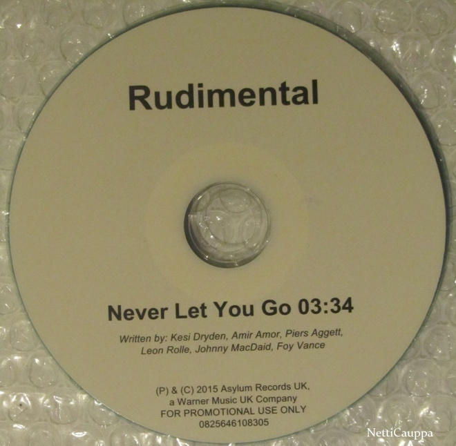 Rudimental • Never Let You Go PROMO CDr-Single
