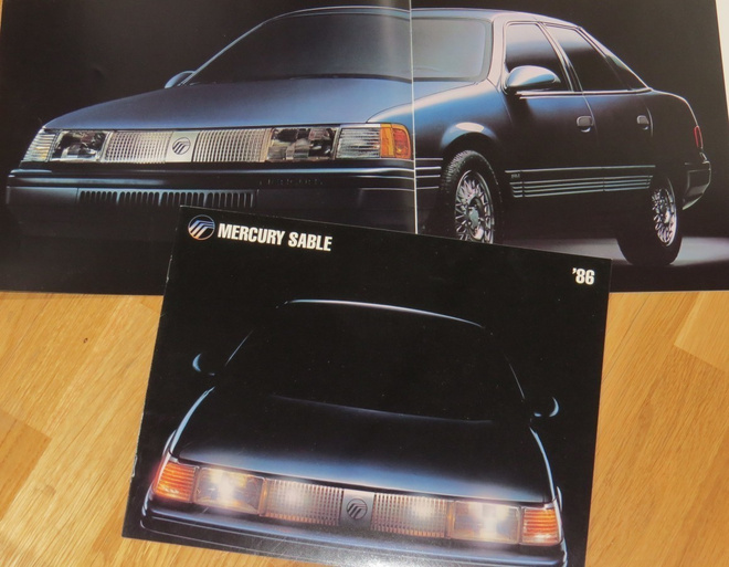 1986 Mercury Sable esite - KUIN UUSI - 8 sivua