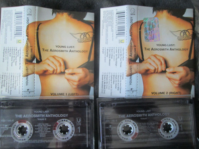 Aerosmith: Young Lust Volumes 1 & 2 kaksi c-kasettia