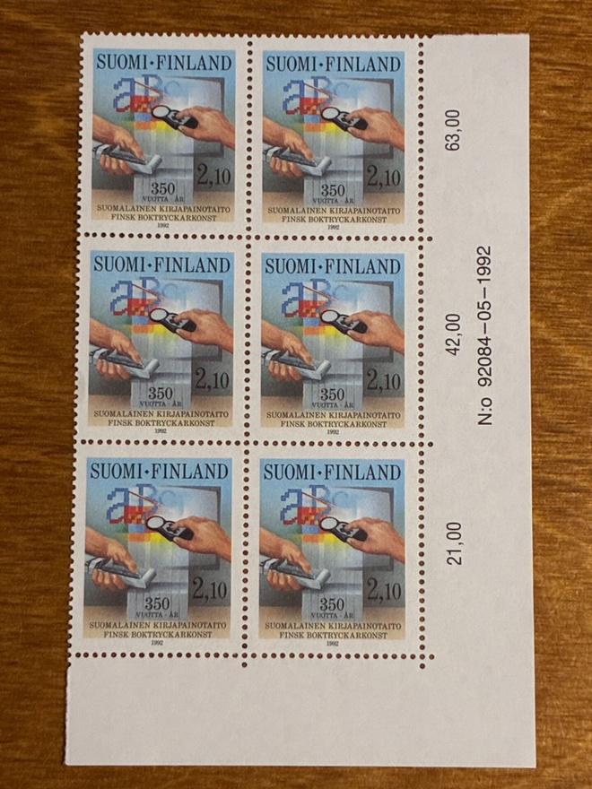 SUOMALAINEN KIRJAPAINOTAITO NUMERO KUUSILO**