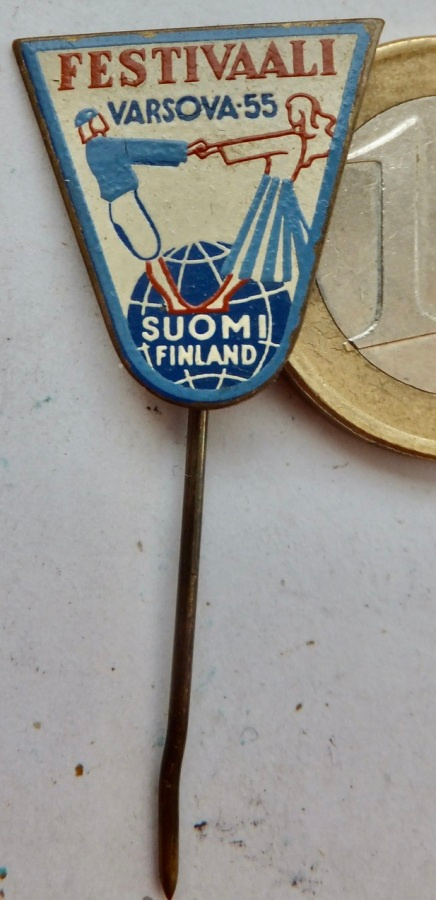 VANHA Merkki Suomi Nuorisofestivaalissa 1955 Varsova Puola