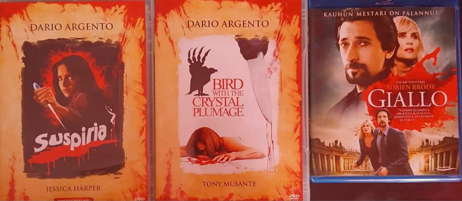 DARIO ARGENTO -elokuvia