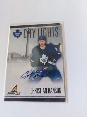 10-11 Pinnacle City Lights Signature #5 Christian Hanson/100