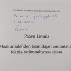 Paavo Lintula : Maakuntalehden toimittajan toimintatila t... - pikkukuva 2