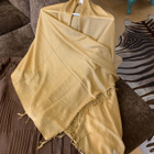 Beige pashmina / silkki hartiahuivi - pikkukuva 2