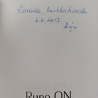 Anja Koivunen : Runo ON (signeerattu, tekijän omiste) - pikkukuva 3
