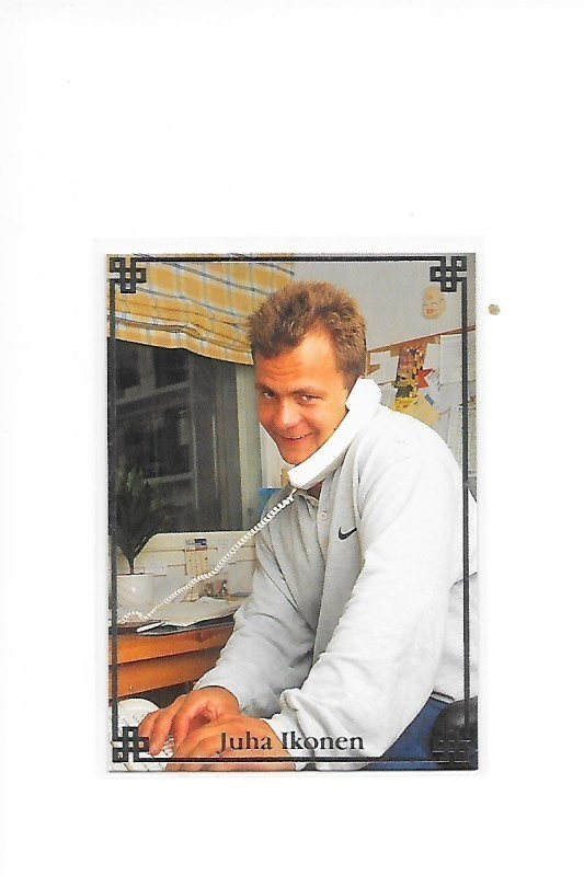 1998-99 CardSet off the Duty #1of12 Juha Ikonen Espoo Blues