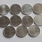 1 penni vuodet 1969 - 1979, yhteensä 11 kpl, UNC - pikkukuva 1