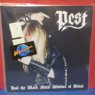 PEST - HAIL THE BLACK METAL WOLVES OF BELIAL M-/M- +10" LP - pikkukuva 1