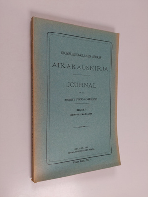 Suomalais-ugrilaisen seuran aikakauskirja XLIII - Journal...