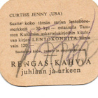Kahvilappu Rengas-Kahvia Lentokoneita CURTISS JENNY USA - pikkukuva 2