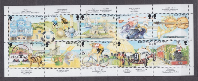 Isle of Man  1994 Mi 577-586 arkki postituoreena.