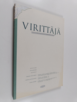 Virittäjä 1/1996 - Kotikielen Seuran aikakauslehti 100. v...