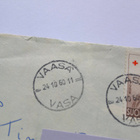 Postilähetyskuori, v.1960 punaisen ristin merkein,kts! - pikkukuva 3