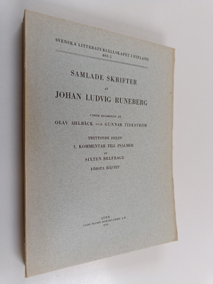 Sixten Belfrage : Samlade skrifter av Johan Ludvig Runebe...