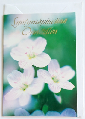 PAKETTIKORTTI..SYNTYMÄPÄIVÄNÄ ONNITELLEN