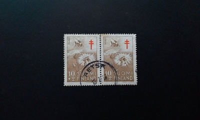 10+2mk TUB 1954 pari Äetsä siisti leima, Lape 434