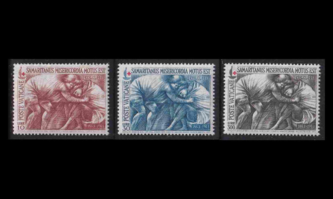 Vatikaani 459-61 ** Punainen Risti 100v (1964)