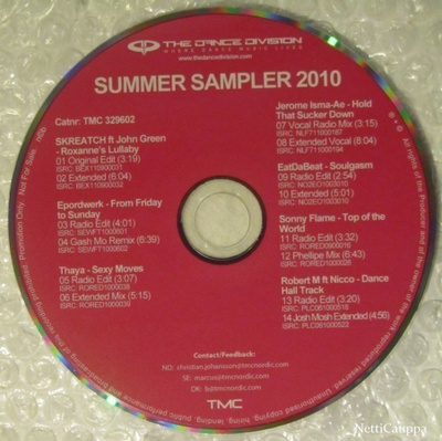 Various • Summer Sampler 2010 PROMO CD