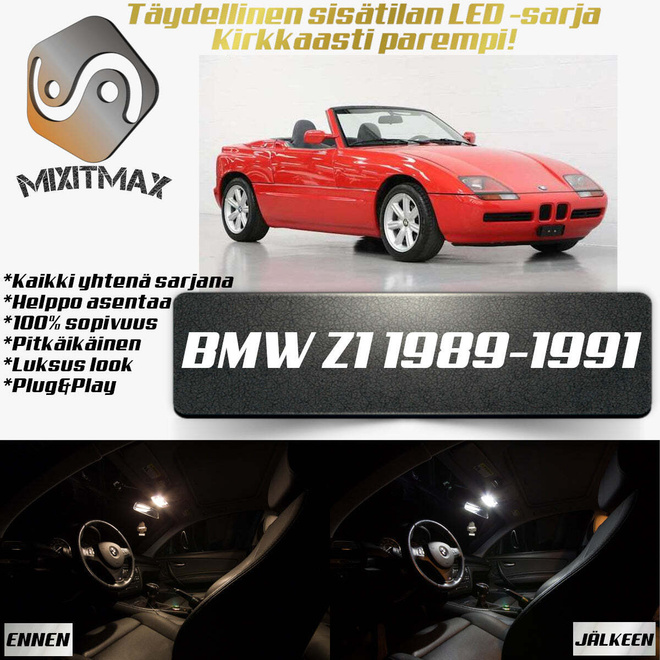 BMW Z1 Sisätilan LED-sarja 6-osainen